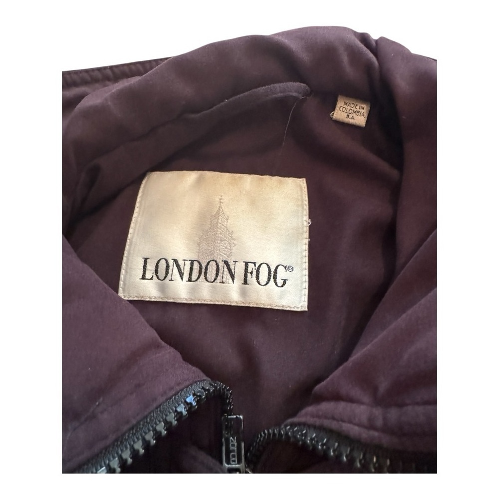 Vintage London Fog Black Heavyweight Soft Shell Insulated Women’s XL Zip Jacket - Picture 3 of 9